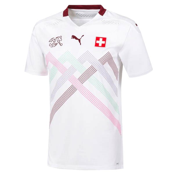 Camiseta Suiza Replica Segunda Ropa 2020 Blanco